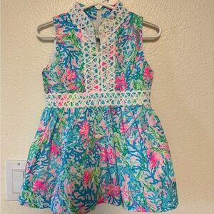 Girls Mini Franci Dress (sz.3)  - Multi Coral Bay Small